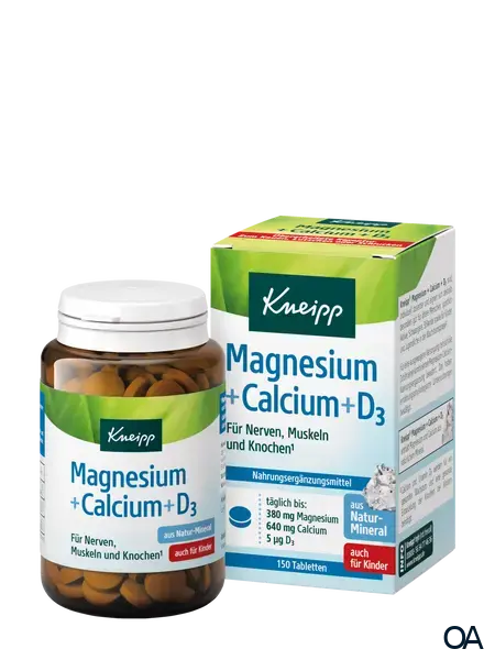 Kneipp Magnesium + Calcium + Vitamin D3 Tabletten Kneipp Magnesium + Calcium + Vitamin D3 Tabletten