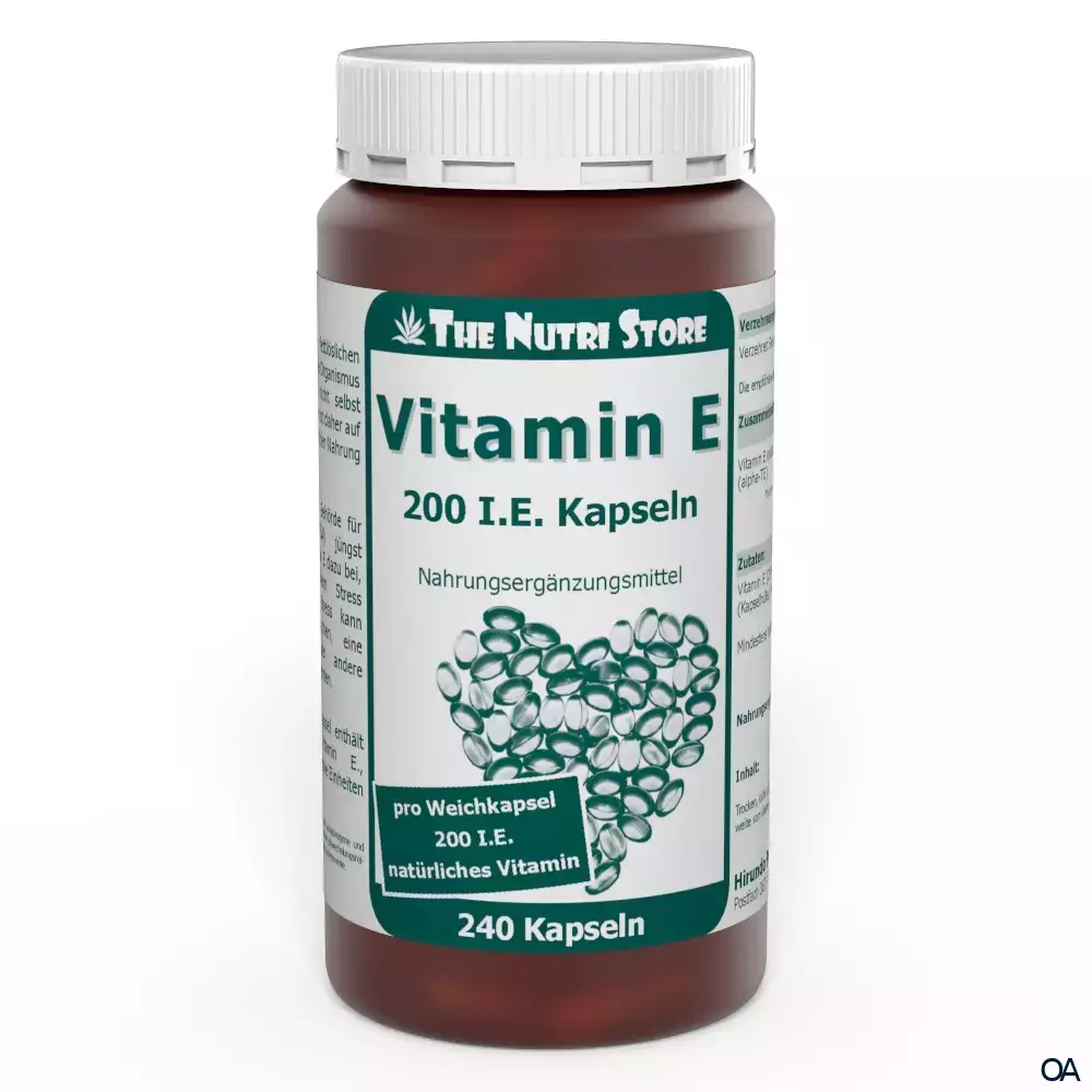 The Nutri Store Vitamin E 200 I.E. Kapseln The Nutri Store Vitamin E 200 I.E. Kapseln