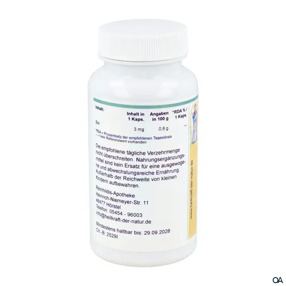 Reinhildis Apotheke Bor 3mg Kapseln