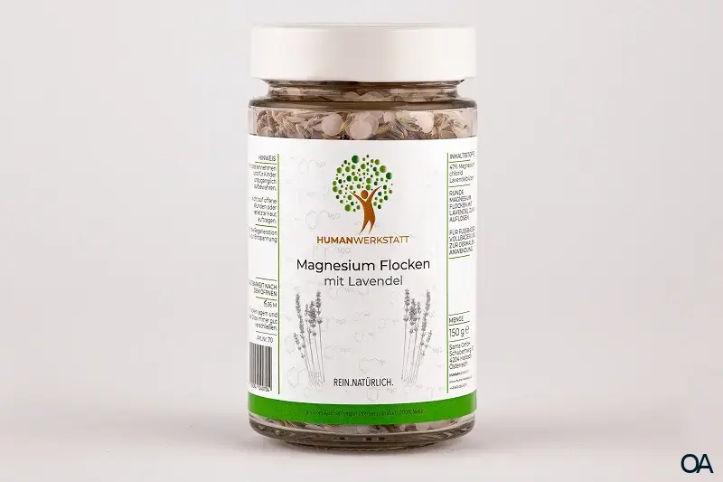 Humanwerkstatt Magnesium Flocken mit Lavendelblüten Humanwerkstatt Magnesium Flocken mit Lavendelblüten