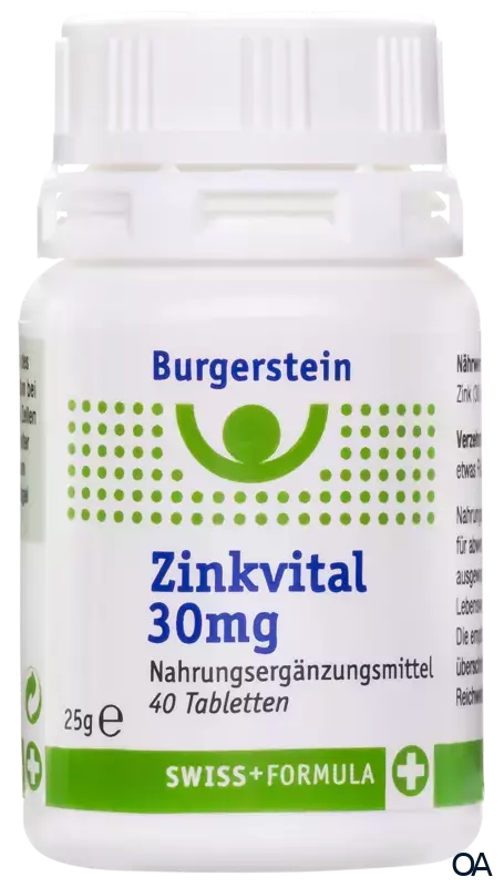 Burgerstein Zinkvital 30 mg Tabletten Burgerstein Zinkvital 30 mg Tabletten