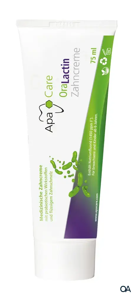 ApaCare OraLactin remineralisierende Zahncreme mit probiotischer Wirkung ApaCare OraLactin remineralisierende Zahncreme mit probiotischer Wirkung