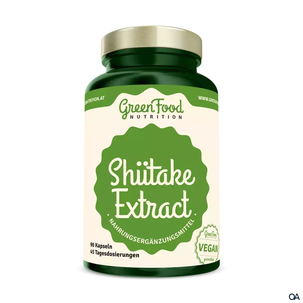 GreenFood Nutrition Shiitake-Extrakt Kapseln GreenFood Nutrition Shiitake-Extrakt Kapseln