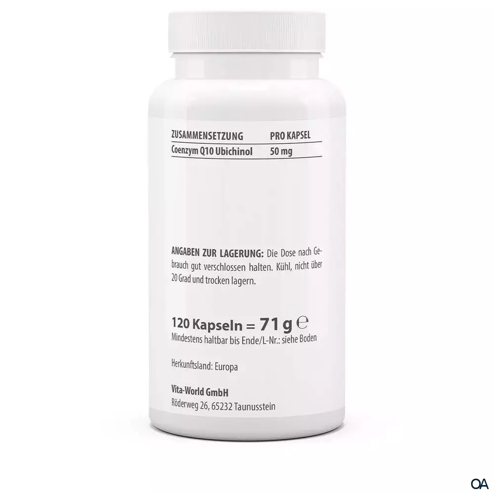 Vitaworld Ubichinol 50 mg Kapseln