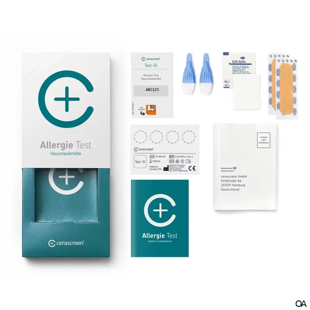 Cerascreen Hausstaubmilben Allergie Test
