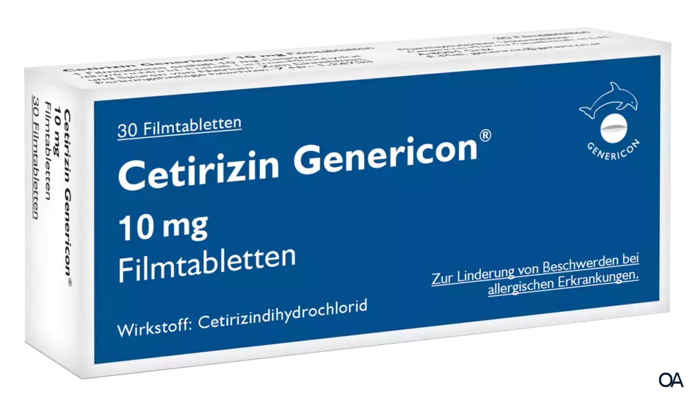 Cetirizin Genericon® 10 mg Filmtabletten