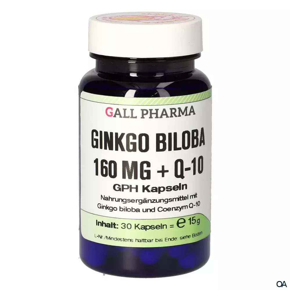 Gall Pharma Ginkgo Biloba 160 mg + Q10 Kapseln Gall Pharma Ginkgo Biloba 160 mg + Q10 Kapseln