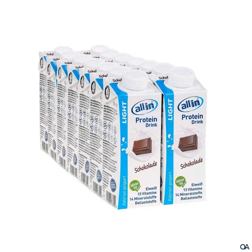 all in® LIGHT Protein Drink Schokolade (14 x 250 ml) all in® LIGHT Protein Drink Schokolade (14 x 250 ml)
