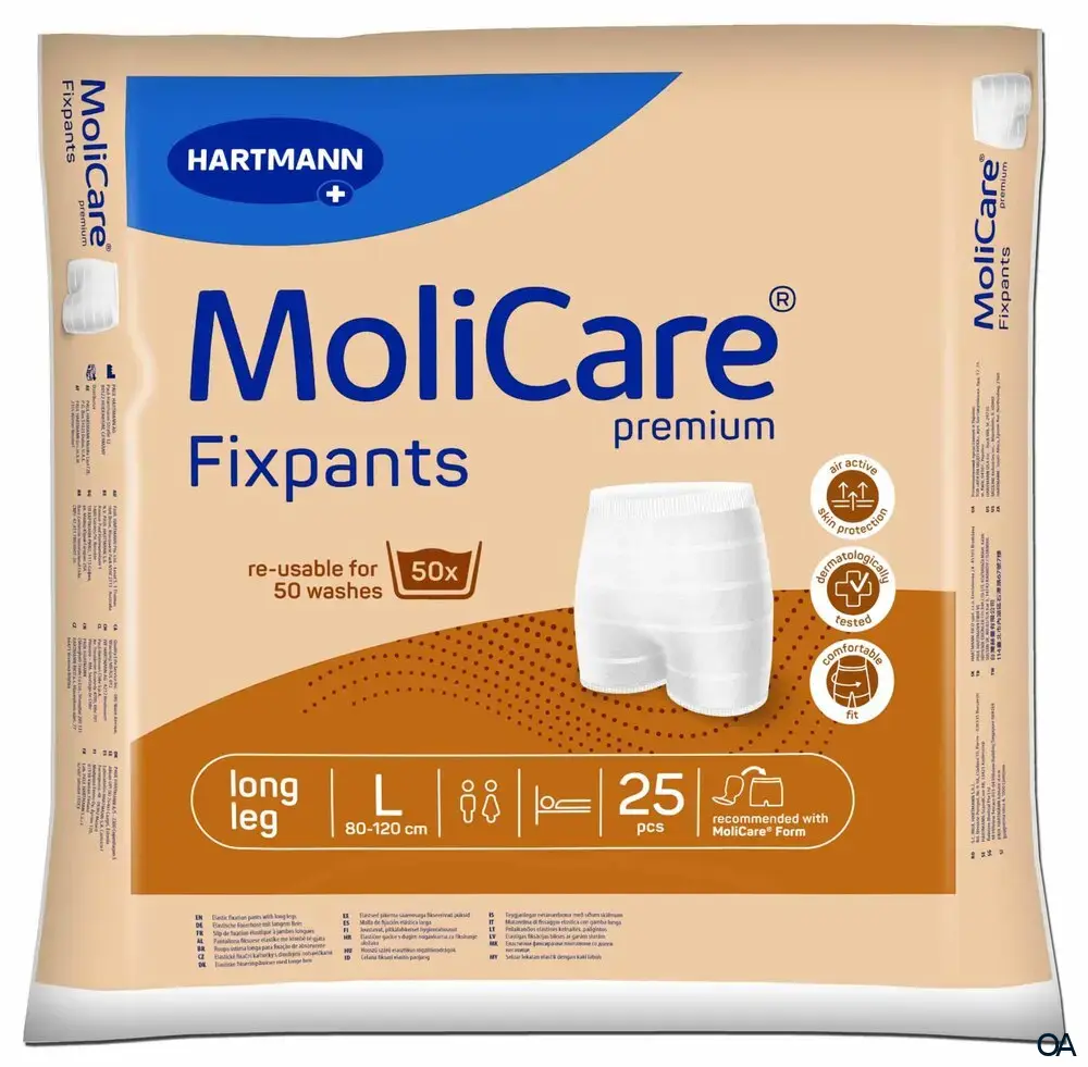 MoliCare® Premium Fixpants Long Leg - Fixierhosen braun - Größe L MoliCare® Premium Fixpants Long Leg - Fixierhosen braun - Größe L