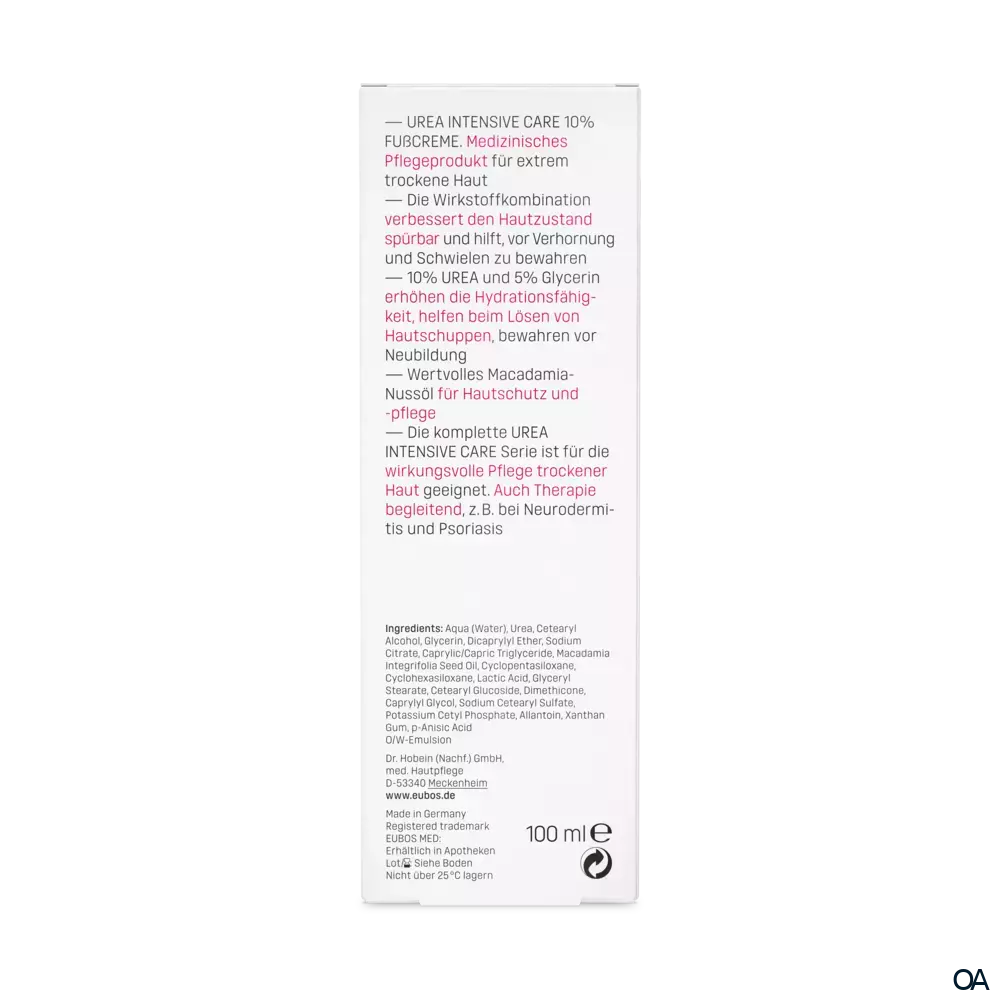Eubos UREA 10% FUSSCREME