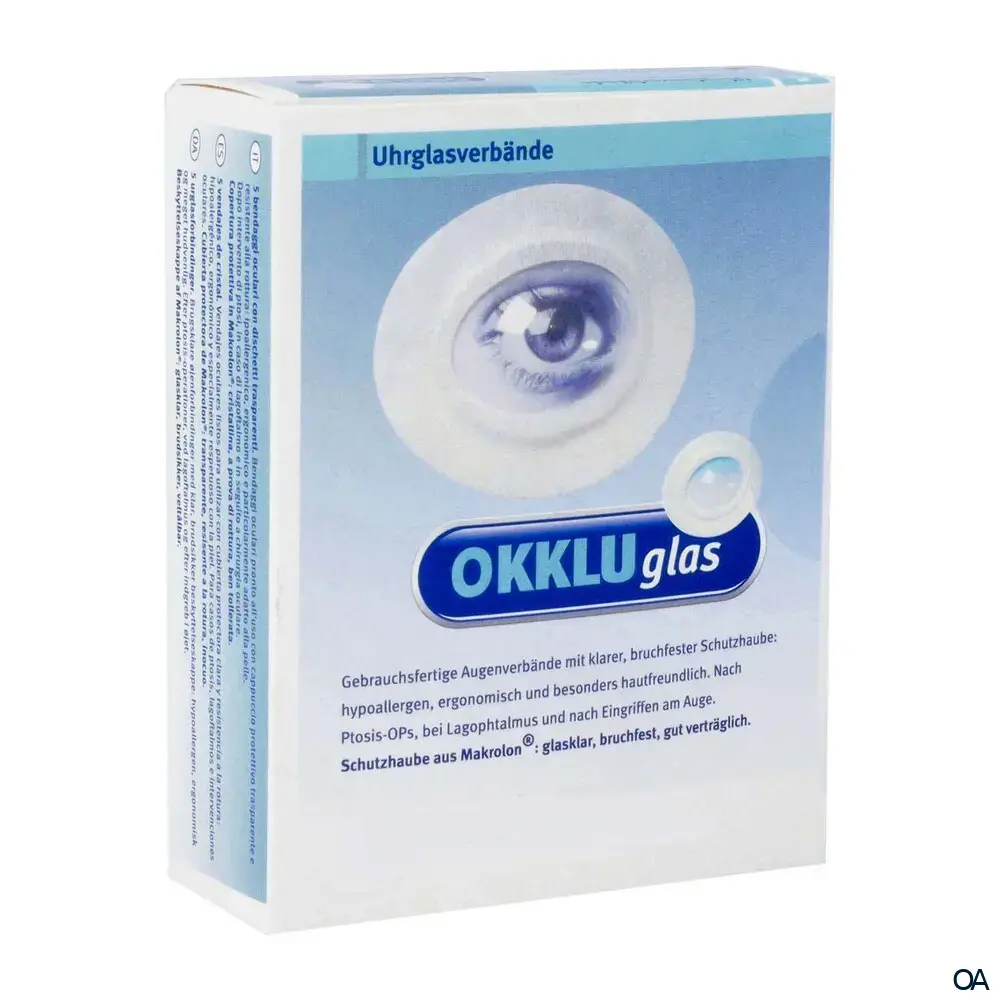 OKKLUglas® Uhrglasverband Selbstklebend 93 x 74 x 18 mm OKKLUglas® Uhrglasverband Selbstklebend 93 x 74 x 18 mm