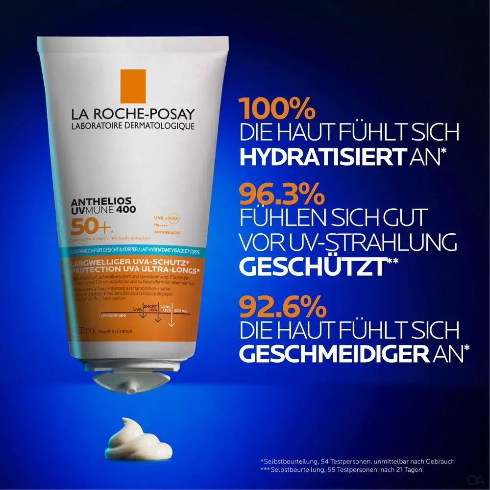 La Roche Posay Anthelios UV Mune 400 Hydratisierende Gesicht + Körper Milch LSF 50+ La Roche Posay Anthelios UV Mune 400 Hydratisierende Gesicht + Körper Milch LSF 50+