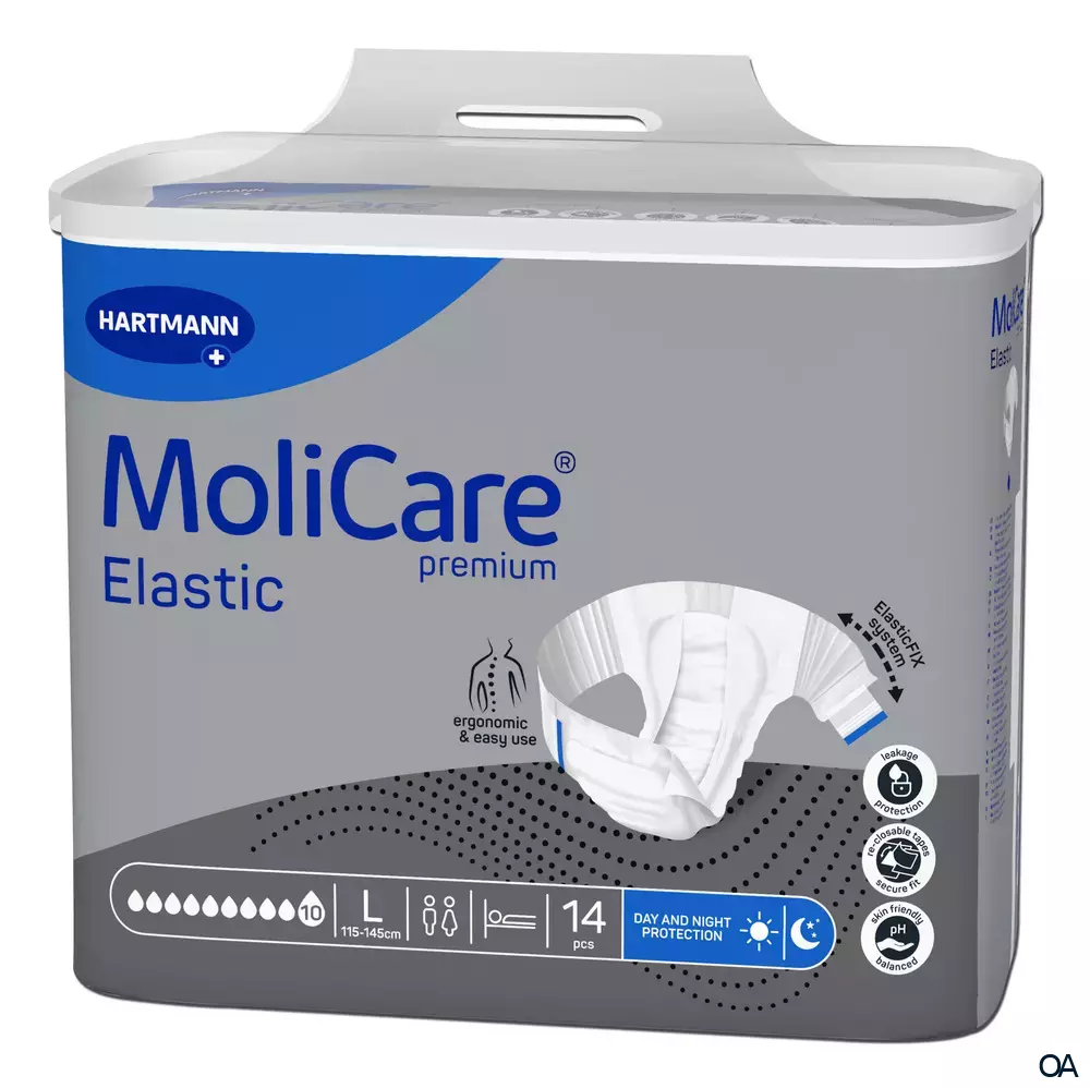 MoliCare® Premium Elastic 10 Tropfen Inkontinenz-Slip Large MoliCare® Premium Elastic 10 Tropfen Inkontinenz-Slip Large