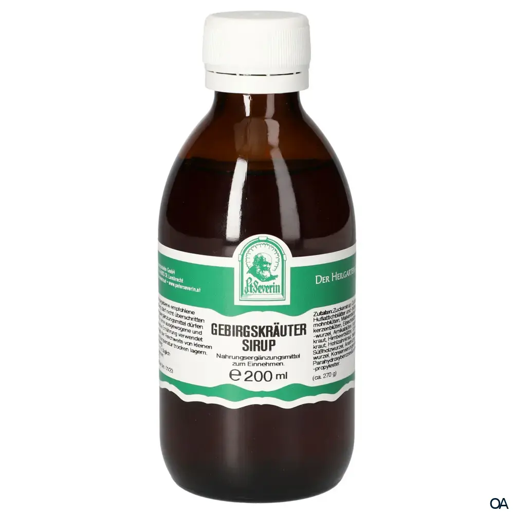 Pater Severin Gebirgskräuter Sirup Pater Severin Gebirgskräuter Sirup