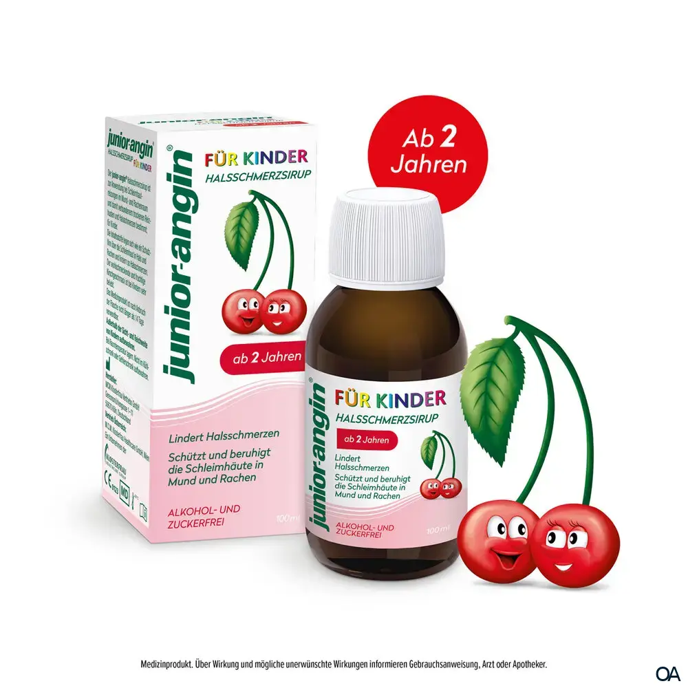 junior-angin® Halsschmerzsirup für Kinder
