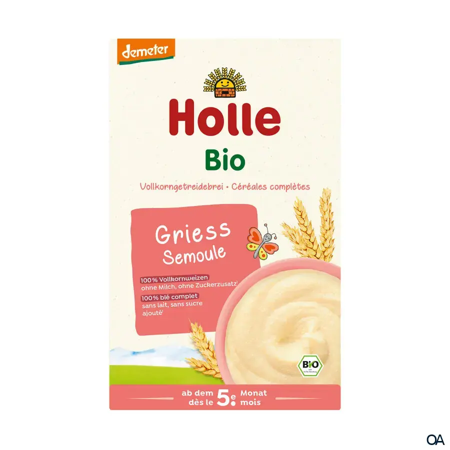 Holle Bio-Vollkorngetreidebrei Griess