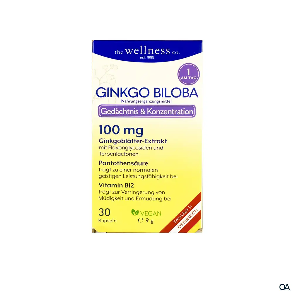 Wellness GINKGO BILOBA + B-VITAMINE Tabletten