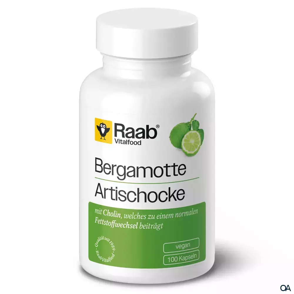Raab® Vitalfood Bergamotte - Artischocke Kapseln Raab® Vitalfood Bergamotte - Artischocke Kapseln