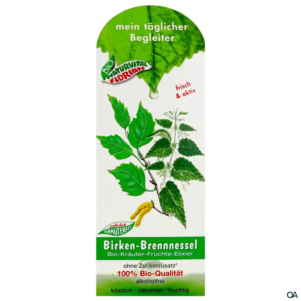 Bio Naturvital Florian Birken Brennnessel Bio-Kräuter-Früchte-Elixier