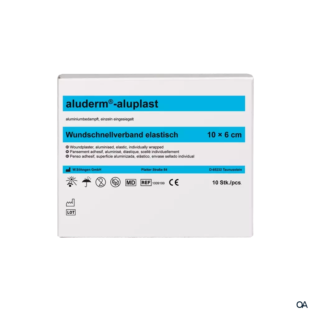 aluderm®-aluplast Wundschnellverband elastisch 10 x 6 cm aluderm®-aluplast Wundschnellverband elastisch 10 x 6 cm