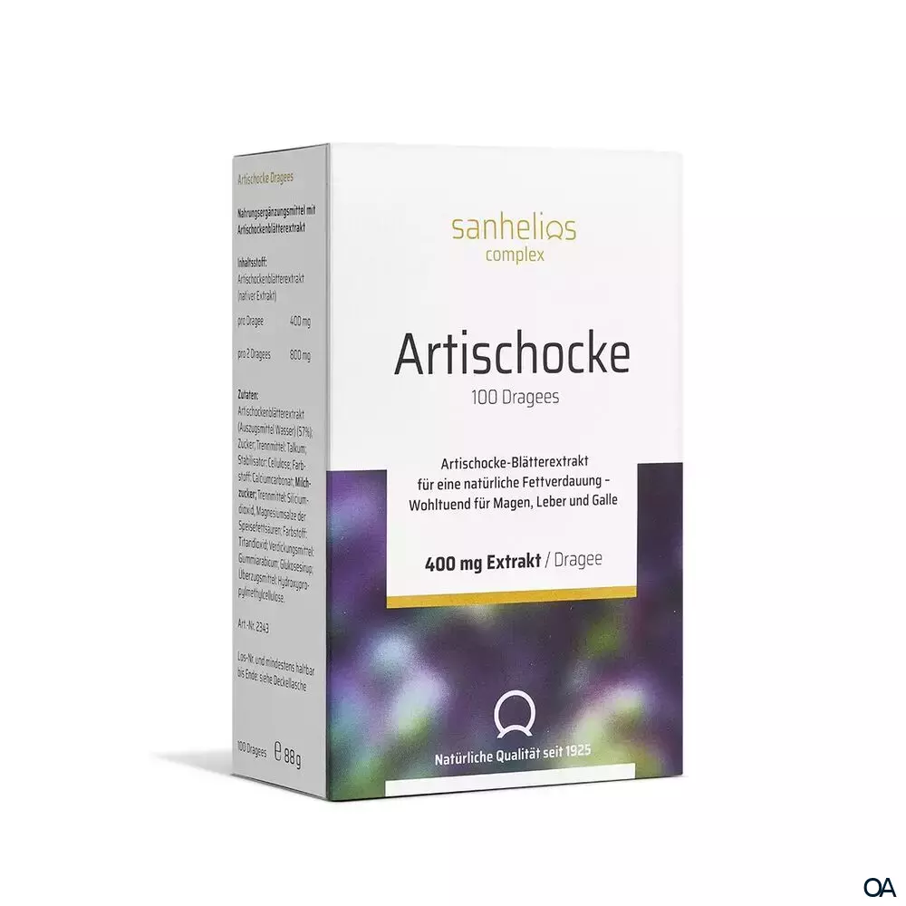 Sanhelios® 400mg Artischocke Dragees Sanhelios® 400mg Artischocke Dragees