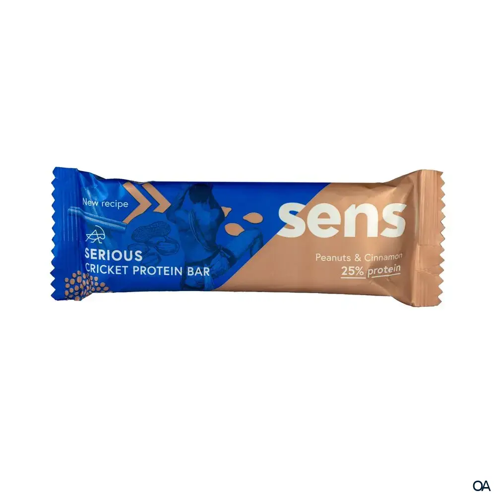 SENS Serious Proteinriegel mit Grillenmehl - Erdnuss & Zimt SENS Serious Proteinriegel mit Grillenmehl - Erdnuss & Zimt