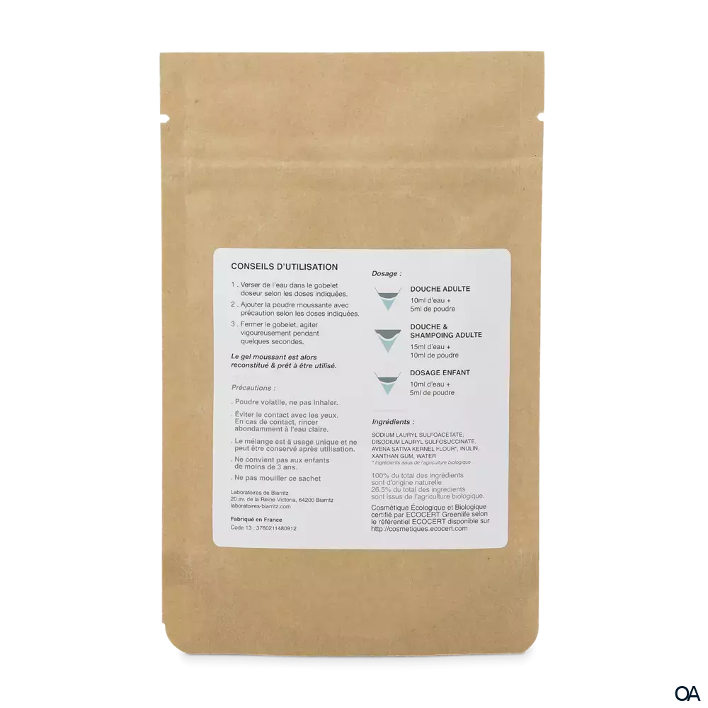 Nomas Powdered Shampoo&Body Bio LDB