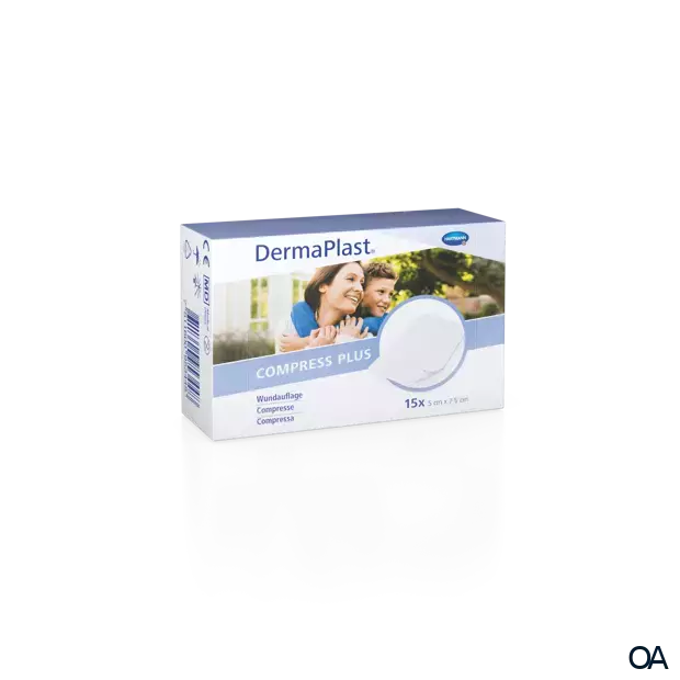 DermaPlast® Compress Plus Saugfähige Kompresse 5 x 7.5 cm DermaPlast® Compress Plus Saugfähige Kompresse 5 x 7.5 cm