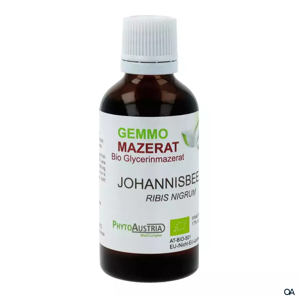 PhytoAustria Bio Gemmo Mazerat Johannisbeere (Ribis Nigrum) Tropfen PhytoAustria Bio Gemmo Mazerat Johannisbeere (Ribis Nigrum) Tropfen