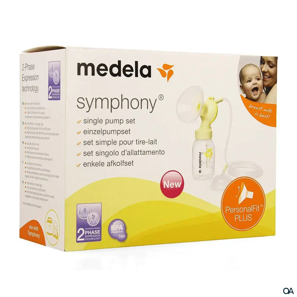 Medela Symphony® Einzelpumpset mit PersonalFit Brusthaube Größe M - 24 mm Medela Symphony® Einzelpumpset mit PersonalFit Brusthaube Größe M - 24 mm