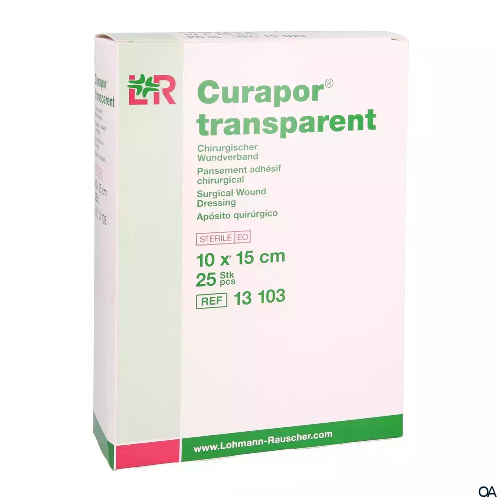 Curapor® transparent Chirurgischer Wundverband, steril 10 x 15 cm