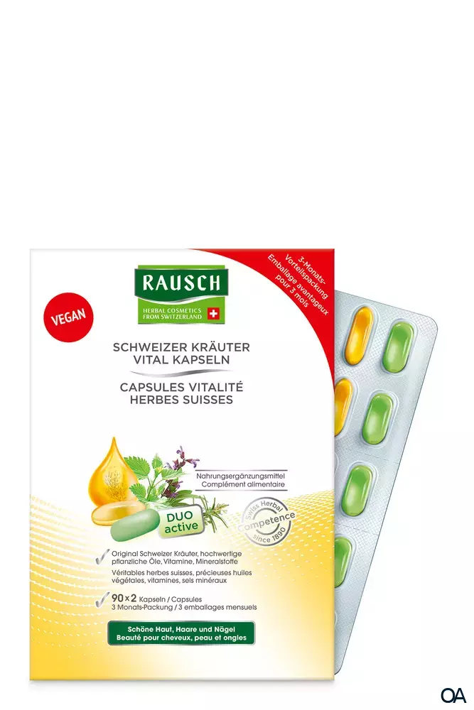 RAUSCH Schweizer Kräuter Vital Kapseln Monatspackung