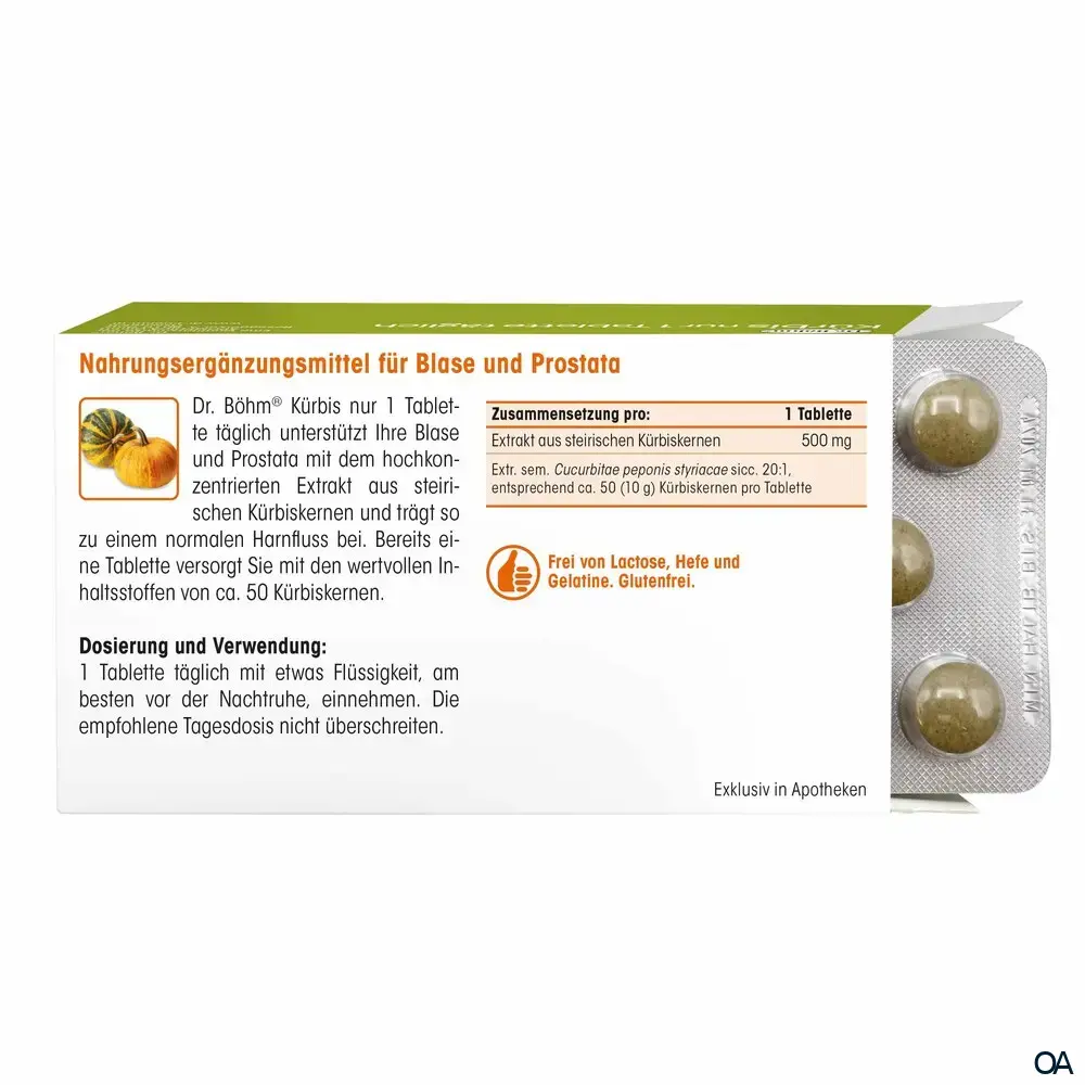 Dr. Böhm® Kürbis nur 1 x täglich Tabletten