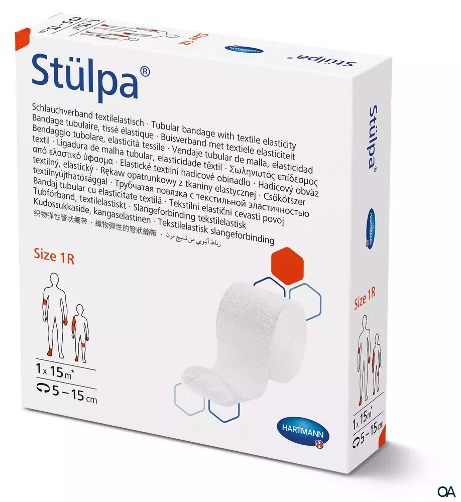 Stülpa® Rollen Schlauchverband textilelastisch, Gr. 1 R, 2,5 cm breit, 15 m lang