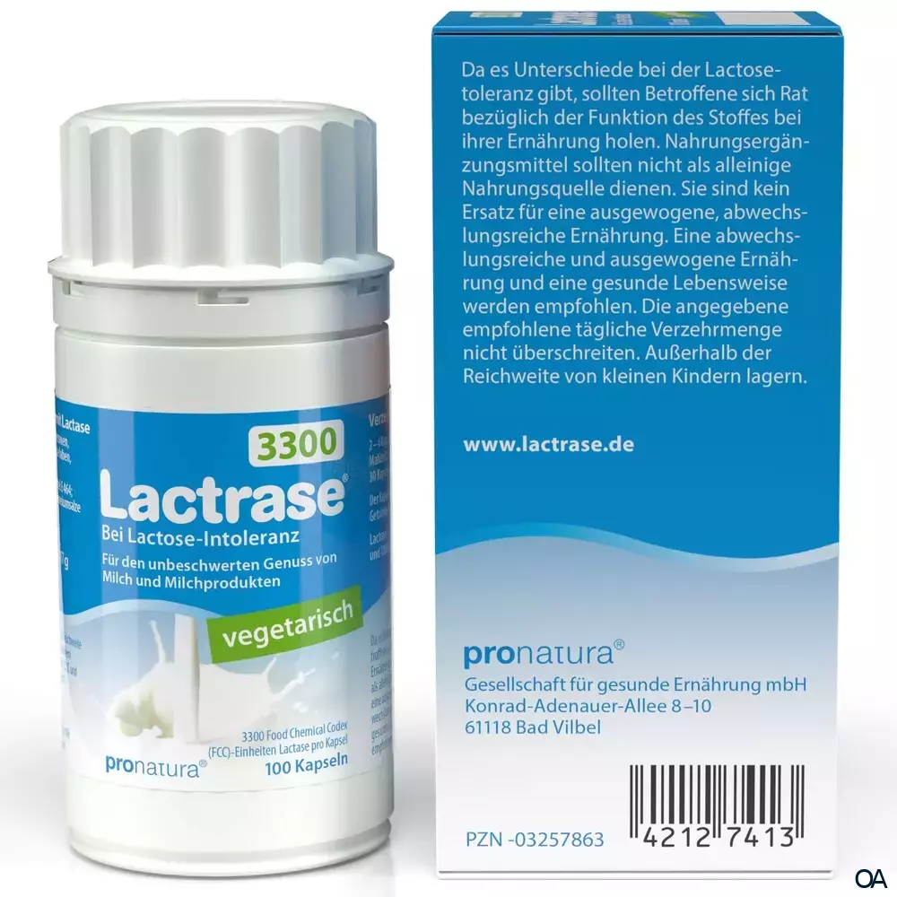 Lactrase® 3300 FCC Kapseln vegetarisch Lactrase® 3300 FCC Kapseln vegetarisch