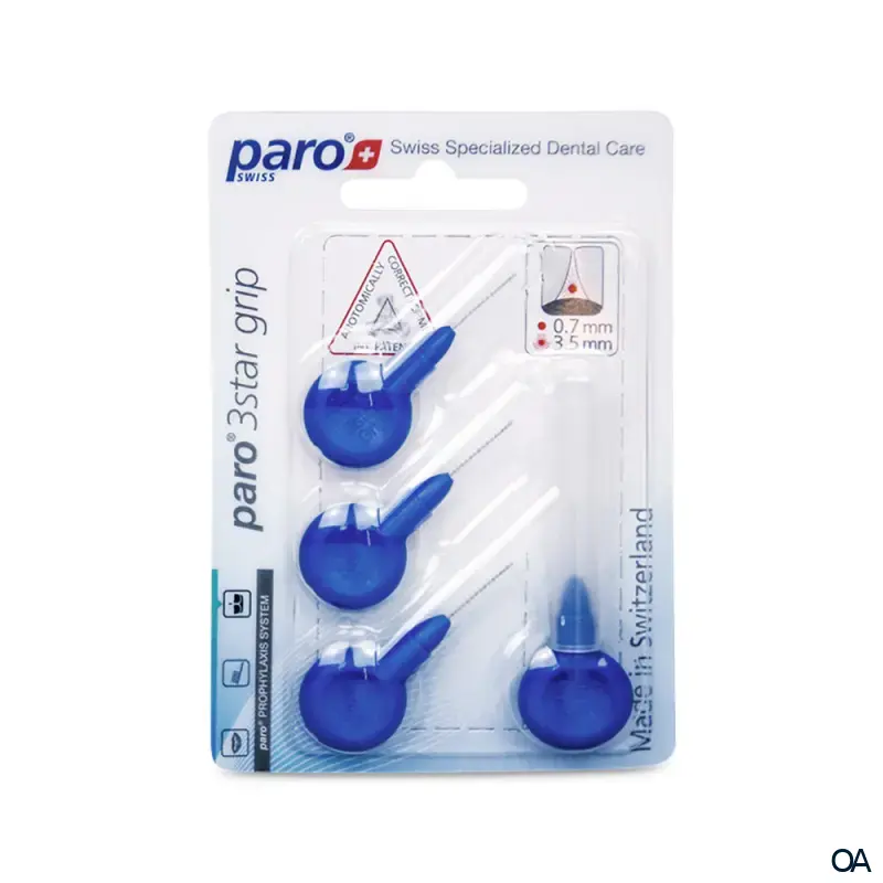 paro® 3star grip Interdentalbürsten x-fein, blau, ø 3.5 mm