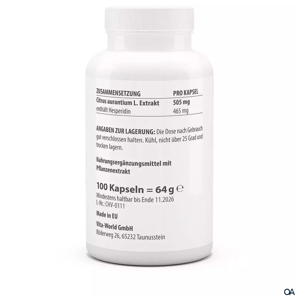 Vitaworld Hesperidin Kapseln Vitaworld Hesperidin Kapseln