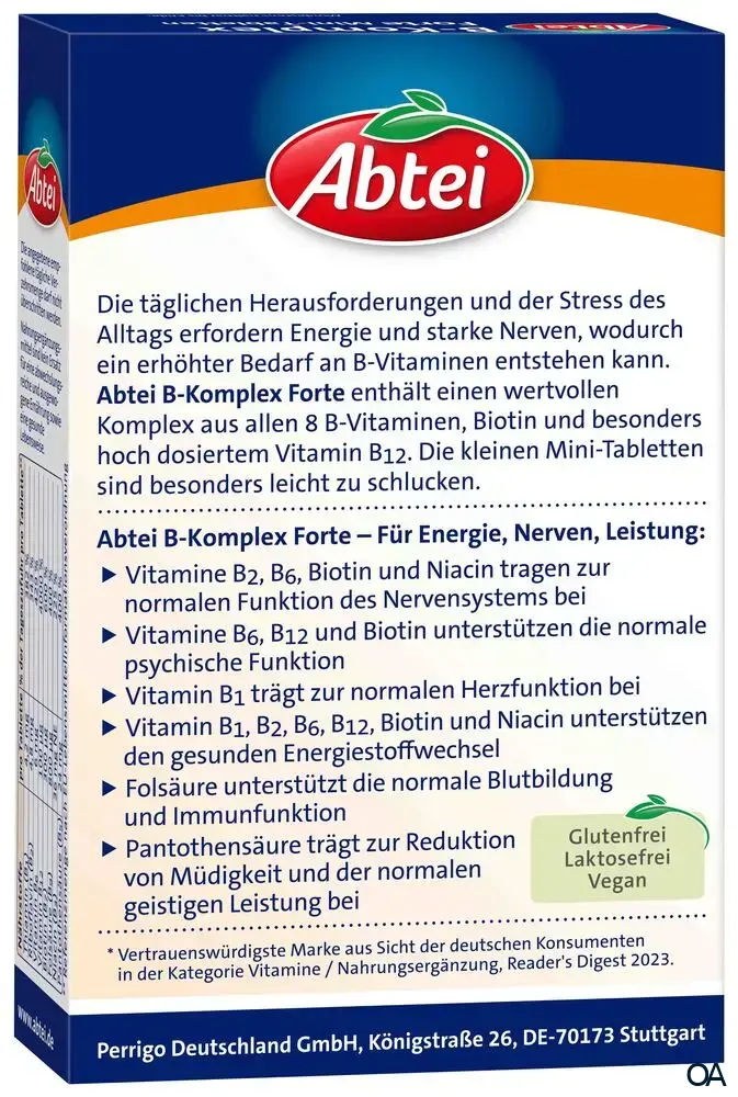 Abtei B-Komplex Forte Mini-Tabletten