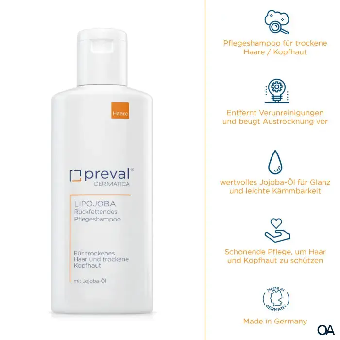 preval® Lipojoba Pflegeshampoo preval® Lipojoba Pflegeshampoo