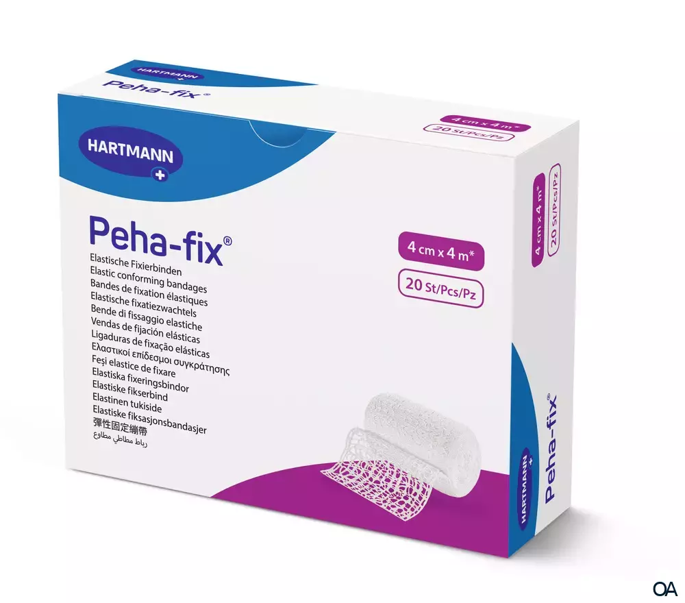 Peha-fix® Elastische Fixierbinde, lose, 4 cm x 4 m