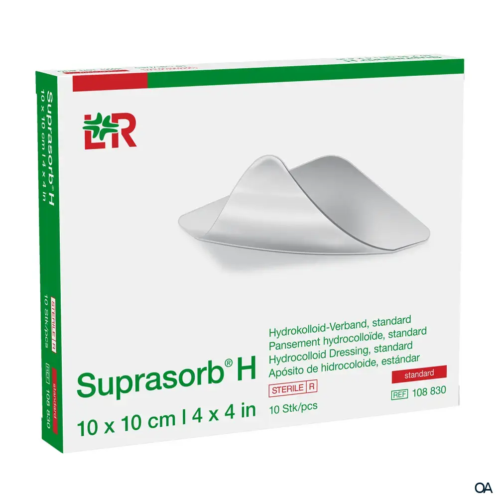 Suprasorb® H Hydrokolloid-Verband, standard, steril, 10 x 10 cm