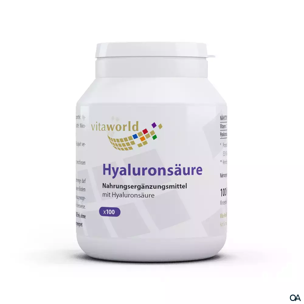 Vitaworld Hyaluronsäure 100 mg Kapseln Vitaworld Hyaluronsäure 100 mg Kapseln