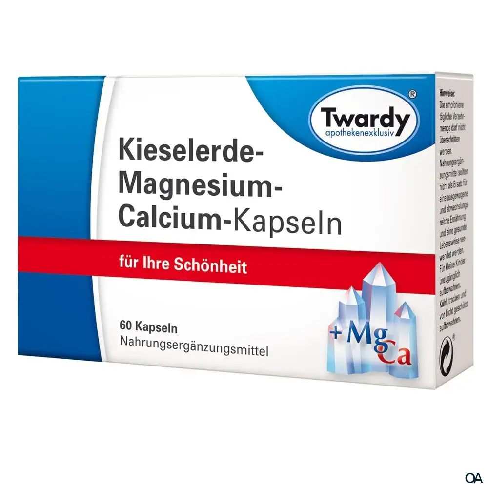 Twardy Kieselerde‐ Magnesium‐Calcium‐Kapseln Twardy Kieselerde‐ Magnesium‐Calcium‐Kapseln