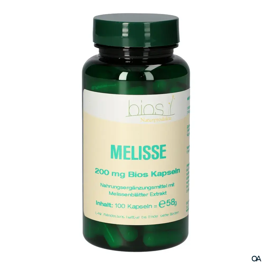 Bios Melisse 200 mg Kapseln Bios Melisse 200 mg Kapseln
