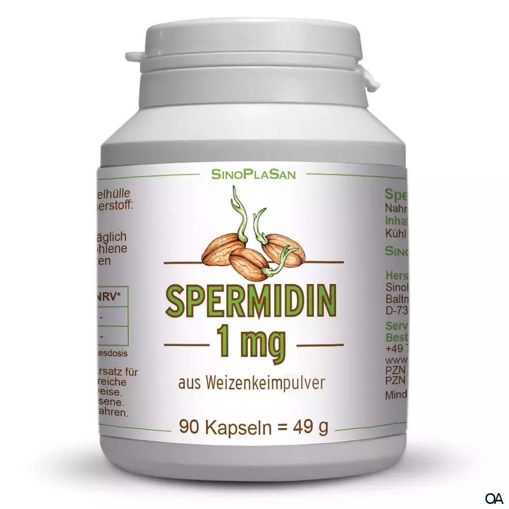 SinoPlaSan Spermidin 1 mg Kapseln SinoPlaSan Spermidin 1 mg Kapseln