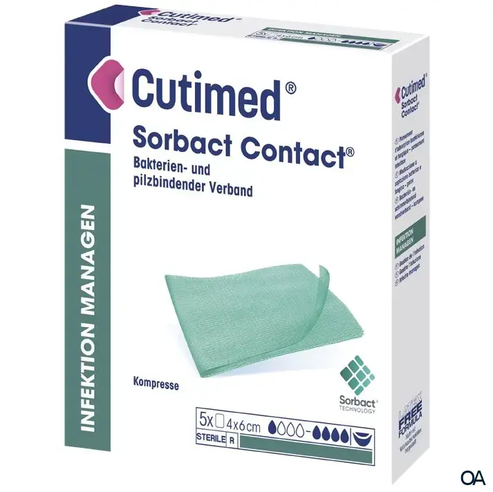 Cutimed® Sorbact® Kompresse 4 x 6 cm