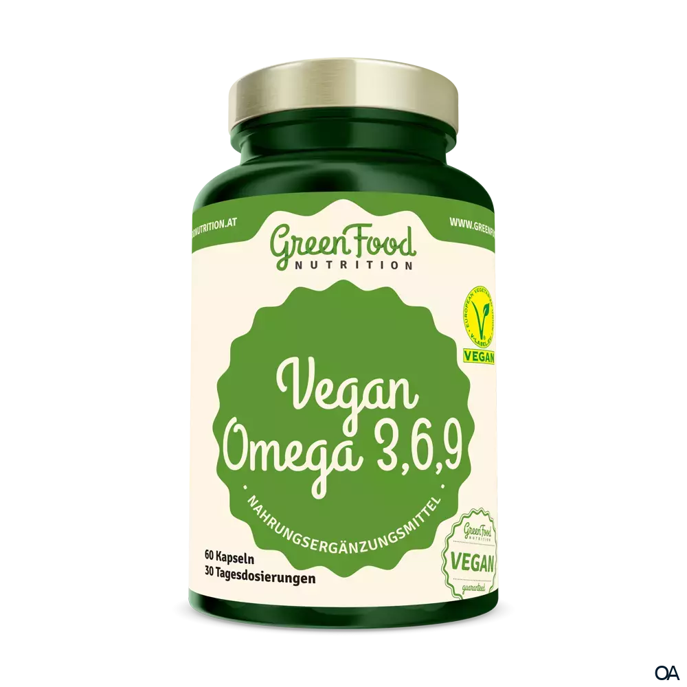 GreenFood Nutrition Vegan Omega 3,6,9 Kapseln