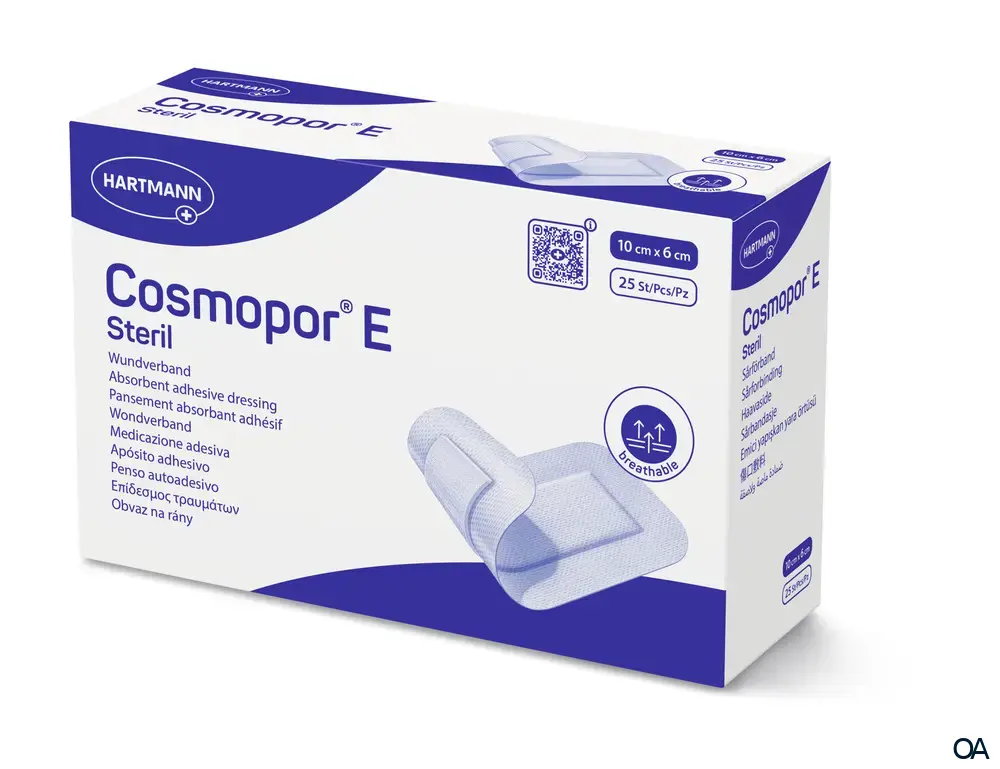 Cosmopor® E selbstklebender Wundverband steril, 6 x 10 cm