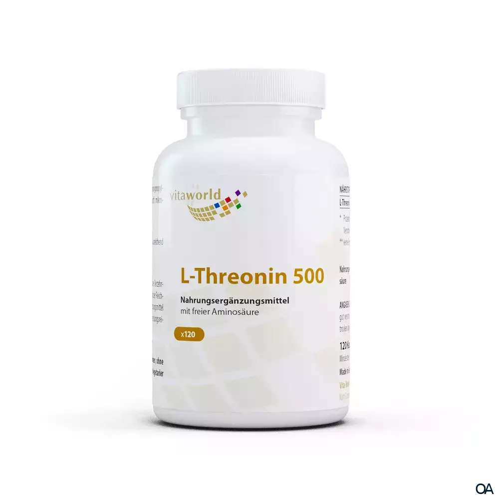 Vitaworld L-Threonin 500 mg Kapseln Vitaworld L-Threonin 500 mg Kapseln
