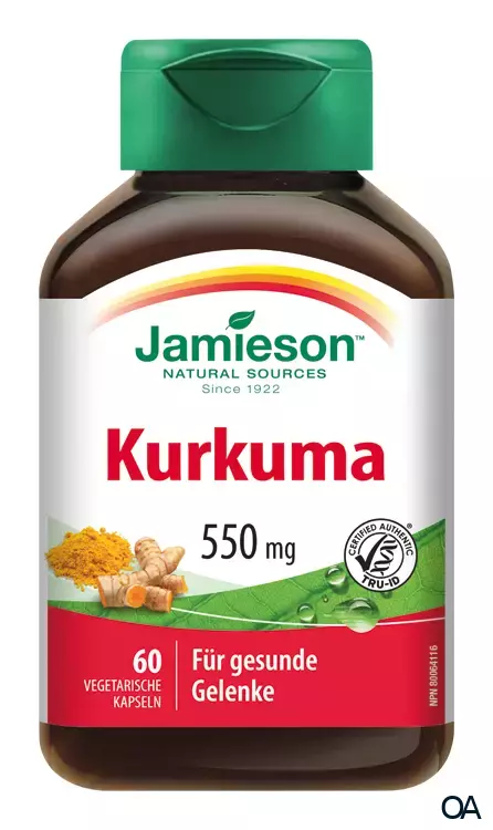 Jamieson Kurkuma 550 mg Kapseln Jamieson Kurkuma 550 mg Kapseln
